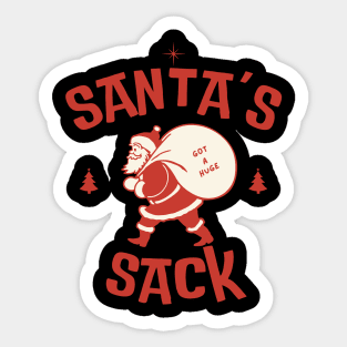 Santa's Sack is huge Sticker